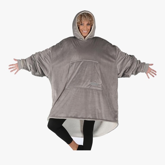 The Comfy Other - THE COMFY Original Sherpa Lined Microfiber Fleece Wearable Blanket - Used